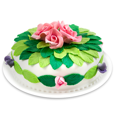 Tort cu Decor Floral