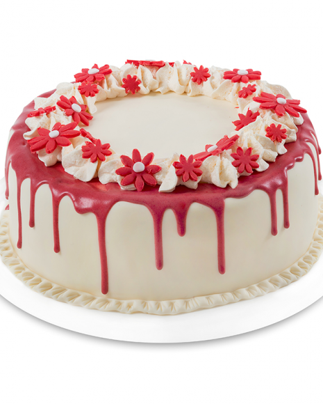 Tort Decorat Cu Flori Roșii Torterie Ro